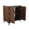 30 "Bathroom Vanity, 2 doors, Bathroom Cabinet Vanity Freestanding Cabinet Engineered Wood with sink