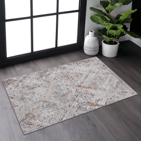 NAAR PAYAS Collection 2X3 Beige /Geometric Non-Shedding Living Room Bedroom Dining Home Office Stylish and Stain Resistant Area Rug