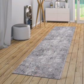 NAAR MARFI Collection 2X8 Grey/Multi/Abstract Non-Shedding Living Room Bedroom Dining Home Office Stylish and Stain Resistant Area Rug