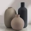 Ceramic Modern Farmhouse Vase , Neutral Small for Table, Living Room, Shelf, Bookshelf and Entryway DÃ©cor, Set of 3