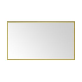 72in. W x 48in. H Metal Framed Bathroom Mirror for Wall, X Inch Rectangle Mirror, Bathroom Vanity Mirror Farmhouse, Anti-Rust