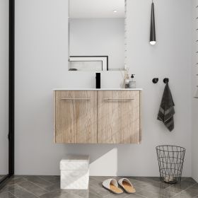 30 Inch Wall Mounted Bathroom Vanity(KD-Packing)