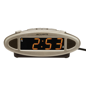 AcuRite Digital Alarm Clock with Self-Setting Intelli-TimeÂ®, Dimming Switch, and Snooze (13027A4)