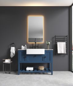 42 x 24Inch LED Mirror Bathroom Vanity Mirror with Back Light, Wall Mount Anti-Fog Memory Large Adjustable Vanity Mirror