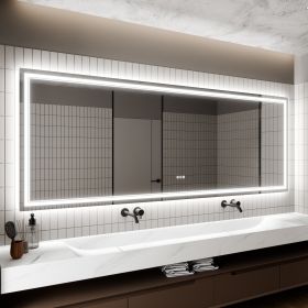 LED Bathroom Mirror, 36x96 inch Bathroom Vanity Mirrors with Lights, Mirrors for Wall with Smart Touch Button, Anti-Fog, Memory Function