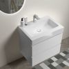 U005-Alice24-201 Alice 24" White Bathroom Vanity with Sink, Large Storage Wall Mounted Floating Bathroom Vanity for Modern Bathroom