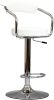 Contemporary Style White Color Bar Stool Counter Height Chairs Set of 2 Adjustable Swivel Kitchen Island Stools