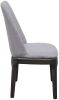 Madan Side Chair (Set-2) in Light Gray Linen & Gray Oak