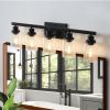 5-Lights Farmhouse Vanity Lights Fixture Rustic Bathroom Light Fixture Bathroom Sconce