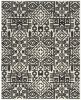 Mercana Ivory and Black Chenille High-Low Area Rug 5x8