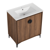 30 "Bathroom Vanity, 2 doors, Bathroom Cabinet Vanity Freestanding Cabinet Engineered Wood with sink