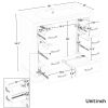 36" Bathroom Vanity with Sink Combo, Six Drawers, Multi-Functional Drawer Divider, Adjustable Shelf, Grey