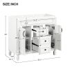 36'' Bathroom Vanity without Top Sink, Cabinet only, Modern Bathroom Storage Cabinet with 2 Soft Closing Doors and 2 Drawers