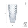 Palazzo 12-Inch Crystal Vase 5.91"L x 5.91"W x 11.61"H