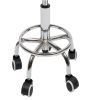 360Â° Beauty Salon Rotating Work Chair 44-57cm Height Adjustable Hydraulic Rolling Rotating Stool for Home/Office/Bar Black White