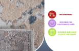 NAAR MARFI Collection 8X10 Multi/Contemporary Non-Shedding Living Room Bedroom Dining Home Office Stylish and Stain Resistant Area Rug