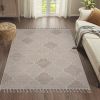 NAAR Guros Collection 4X6 Cream /Trellis Indoor/Outdoor Area Rug