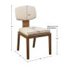 Armless Upholstered Dining Chair Set of 2