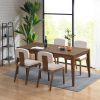 Armless Upholstered Dining Chair Set of 2