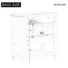 30" Bathroom Vanity without Sink Top, Cabinet Base Only, Vanity with Multi-Functional Drawer, White