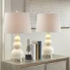 Curved Glass Table Lamp, Set of 2