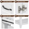 30" Bathroom Vanity without Sink Top, Cabinet Base Only, Vanity with Multi-Functional Drawer, White