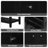 36" Bathroom Vanity without Sink, Cabinet Base Only, One Cabinet and three Drawers, Black