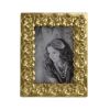 7.5x9.5" Vintage Gold Photo Frame with Flower Design