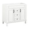 36'' Bathroom Vanity without Top Sink, Cabinet only, Modern Bathroom Storage Cabinet with 2 Soft Closing Doors and 2 Drawers