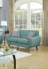 Laguna Color Polyfiber Sofa And Loveseat 2pc Sofa Set Living Room Furniture Plywood Tufted Couch Pillows