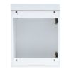 [Viedo]Contemporary 16" White Wall-Mounted Bathroom Vanity Combo Cabinet with Ceramic Basin - Ideal for Small Bathrooms