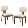 Armless Upholstered Dining Chair Set of 2