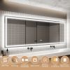 LED Bathroom Mirror, 36x96 inch Bathroom Vanity Mirrors with Lights, Mirrors for Wall with Smart Touch Button, Anti-Fog, Memory Function