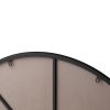 Wall Mirror 48 Inch Oversized Big Size Black Circular Mirror Metal Framed Mirror Round Vanity Mirror Dressing Mirror, for Bathroom, Living Room