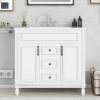 36'' Bathroom Vanity with Top Sink, Modern Bathroom Storage Cabinet with 2 Soft Closing Doors and 2 Drawers, Single Sink Bathroom Vanity