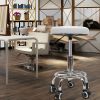 360Â° Beauty Salon Rotating Work Chair 44-57cm Height Adjustable Hydraulic Rolling Rotating Stool for Home/Office/Bar Black White