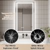 LED Bathroom Mirror, 24x40 inch Bathroom Vanity Mirrors with Lights, Mirrors for Wall with Smart Touch Button, Anti-Fog, Memory Function