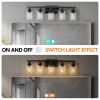 5-Lights Farmhouse Vanity Lights Fixture Rustic Bathroom Light Fixture Bathroom Sconce