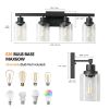 4-Lights Farmhouse Vanity Lights Fixture Rustic Bathroom Light Fixture Bathroom Sconce