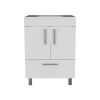 Clifton 2-Door Rectangle Single Bathroom Vanity White