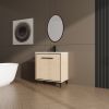 30 Inch Bathroom Vanity Base with basin, Storage Cabinet with Doors, Engineered Wood