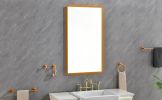 42 x 24Inch LED Mirror Bathroom Vanity Mirror with Back Light, Wall Mount Anti-Fog Memory Large Adjustable Vanity Mirror