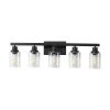 5-Lights Farmhouse Vanity Lights Fixture Rustic Bathroom Light Fixture Bathroom Sconce