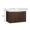 Soft Close Doors Bathroom Vanity With Sink; 30 Inch For Small Bathroom; 30x18-00630CAW(KD-Packing)