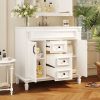 36'' Bathroom Vanity with Top Sink, Modern Bathroom Storage Cabinet with 2 Soft Closing Doors and 2 Drawers, Single Sink Bathroom Vanity