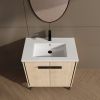 30 Inch Bathroom Vanity Base with basin, Storage Cabinet with Doors, Engineered Wood