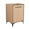 24'' Bathroom Vanity without Top Sink, Modern Bathroom Storage Cabinet with 2 Soft Closing Doors, Single Sink Bathroom Vanity