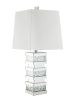 ACME Nysa Table Lamp in Mirrored & Faux Crystals 40217