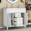 36'' Bathroom Vanity with Top Sink, Modern Bathroom Storage Cabinet with 2 Soft Closing Doors and 2 Drawers, Single Sink Bathroom Vanity