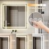 LED Bathroom Mirror, 36x36 inch Bathroom Vanity Mirrors with Lights, Mirrors for Wall with Smart Touch Button, Anti-Fog, Memory Function